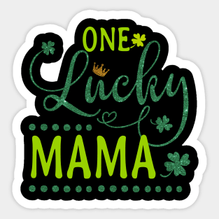 One Lucky Mama Sticker